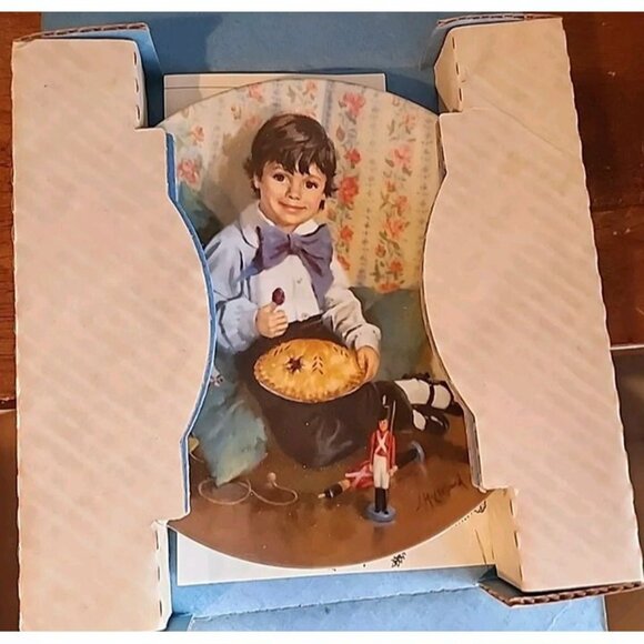 "Little Jack Horner" 4th Plate Mother Goose John McClelland Limited Ed Reco 1982 - Picture 2 of 10